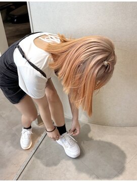 ローレン(Lolen.) 【ミルクティー×オレンジ ルーツカラー】ふじゆー