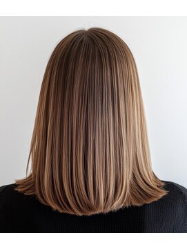 ルシードスタイル アウラ 松戸市五香(LUCIDO STYLE Aura) セミロングスタイル【松戸#五香#白髪染め#カラー#髪質改善】