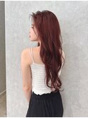 ゆるふわロング暖色カラーブリーチしない完全個室