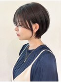 黒髪透明感カラーオリーブカラー小顔_ba490191