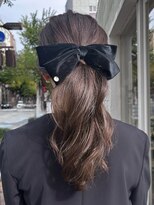 ビュートリアム 福岡(BEAUTRIUM)&nbsp;お呼ばれヘア大人かわいいポニーテールヘアアレンジ