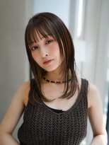 ギークス(GEEKS)&nbsp;【GEEKS渋谷】黒髪ロング/顔周りレイヤー/冬カラー/艶グレージュ