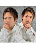 アップバングビジネスショート/メンズ/新橋/理容室