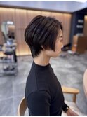 ハンサムショートスタイル×モカベージュカラー　　五十嵐