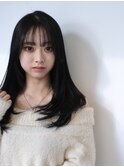 レイヤーカット／ナチュラル／モテ髪/銀座/ロングレイヤー