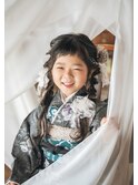 七五三ヘアアレンジ　ヘアセット
