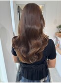 桑名ロングレイヤーカットハッシュカット透明感カラー重めロング