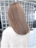 ミルクティーベージュカラーダブルカラーケアブリーチ佐賀カラー