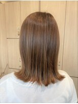 リエットヘアー 杢左店(Lie-et. hair)&nbsp;透明感ブラウン×外ハネミディ #イルミナカラー #西尾市