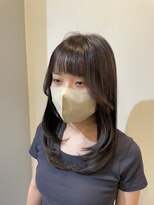 ヘアコレクション アンジュ(Hair collection Unge)&nbsp;ラベンダーカラー×レイヤースタイル×顔周りレイヤー