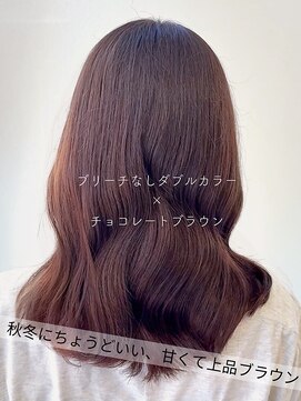 サラジュ 仁川店(SARAJU) 【ダブルカラー特化】今田担当 ブリーチなし×チョコブラウン