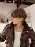 ブラウンカラーショート