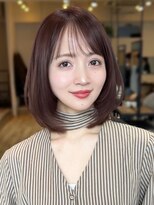 コート 青山(Cote) 20代30代40代50代王道ワンカールひし形レイヤーブラウンカラー