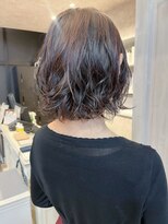 キャアリー(Caary)&nbsp;福山人気ボブゆるくしゅニュアンスパーマ20代30代40代こなれヘア