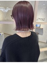 サロン 名和店(SALON)&nbsp;パープル×外ハネボブ　by mika