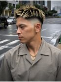 スキンフェードショートメッシュ