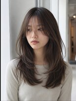 ダル 渋谷/表参道(DAL.)&nbsp;レイヤーカット髪質改善カラー透明感カラー顔まわりカット