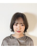 ユニークバイケンジ 町田(unique KENJE) 小顔魅せ透明感シースルーバングの大人可愛い外はねボブ