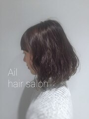 Ail style＊ルーズウェーブワイドバングボブ＊