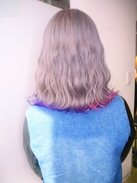 シェリエ(Cherie) 裾カラー2色/ホワイトピンク/バブルガムパープル/マゼンタピンク