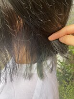 アンテシニヨン(Un the Shiniyon)&nbsp;忍ばせグリーンインナーカラー☆