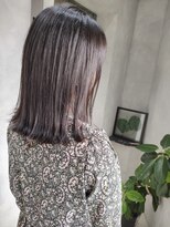 オーストヘアー リュウール(Aust hair Lueur) パツっとミディ×ダークグレージュ