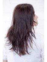 スタンス(stance) カシスブラウンカラーとゆるウェーブで色っぽい艶髪セミロング
