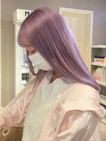 ベレーザ 渋谷(BELEZA)&nbsp;ba70ニュアンスカラーベビーバングミルクティーピンクベージュ