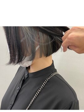 イケハ(IKEHA) 色落ちも楽しいインナーカラー×ボブ