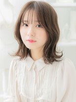 モッズヘア 越谷(mod's hair)&nbsp;韓国風イヤリングカラー小顔エアリーミディTb3越谷20代30代40代