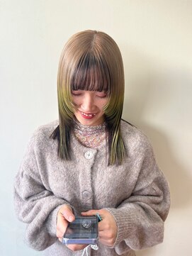 クラウド(Cloud) ハイトーンbeige × lime yellow × wolf