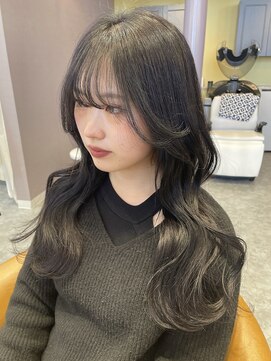 エムサロン 前橋川原(emusalon) 【maho】韓国風 シルバーブラック