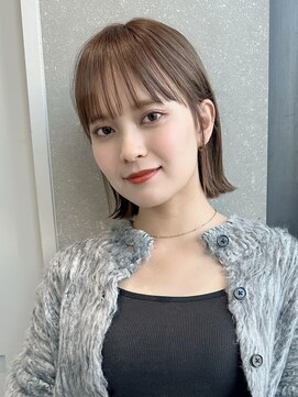 ロンドネートゥル 新潟(Lond naitre) 外ハネナチュラルペールボブ