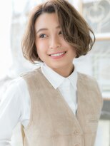 モッズヘア 越谷(mod's hair)&nbsp;バレイヤージュくせ毛風ゆるふわカールボブh3越谷20代30代40代