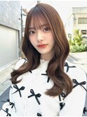20代30代40代◎前髪パーマグレーベージュレイヤーロング黒髪