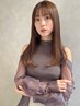 顔周りカット+顔周り酸性ストレート+プチトリートメント