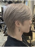 韓国2wayマッシュミニウルフホワイトミルクティー