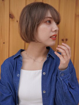 ブゾン(buZon) 【buZon ブゾン】内巻きボブ×ライトブラウン