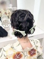 ヘアーメイクサロンアール(hair make salon R)&nbsp;ツインのお団子ヘア