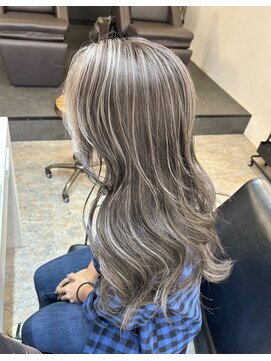 ブレンド 渋谷(BLend) 前髪アンブレラカラーこなれミディイメチェンウェーブパーマ