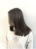 小森谷,黒髪,細めハイライト,ネビージュ,小顔,ワンレンj94