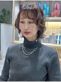 春カラー パーマ風 地毛活かし