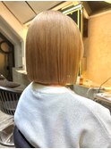 ウェーブミディアム似合わせカットメルティカラーボブ/表参道