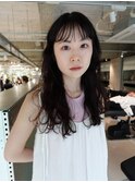 ロングの細かめウェーブパーマ