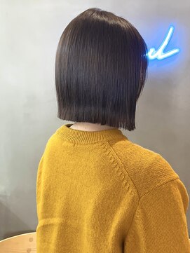 ロンドアジュール 横浜(Lond azur) メルティカラー似合わせカットウェーブミディアム縮毛矯正ボブ