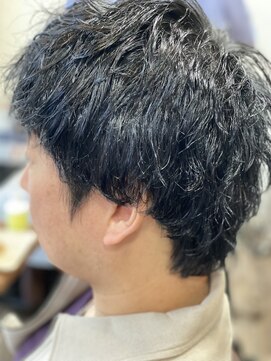 ヘア ナヴォーナ 大浦店(hair NAVONA) ニュアンスパーマ　ブルーブラック