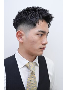 カーウォッシュバーバー(CARWASH BARBER) メンズカットアップバングビジカジスパイキーショート0505
