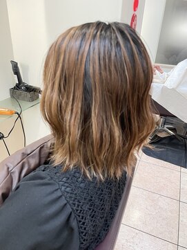 松本平太郎美容室 銀座パートフォー(PART４) 白髪ぼかしハイライト　　◎３０代　４０代　５０代