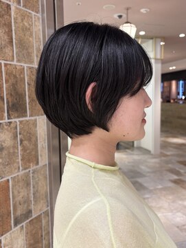 ピークアブー アヴェダ アトレ恵比寿(PEEK-A-BOO AVEDA) 大人可愛いツヤ感ショートボブ暗髪30代40代50代ひし形シルエット