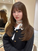 サイン 渋谷(SIGN)&nbsp;韓国ヘアーハッシュカットレイヤーカットグレージュブリーチ無し